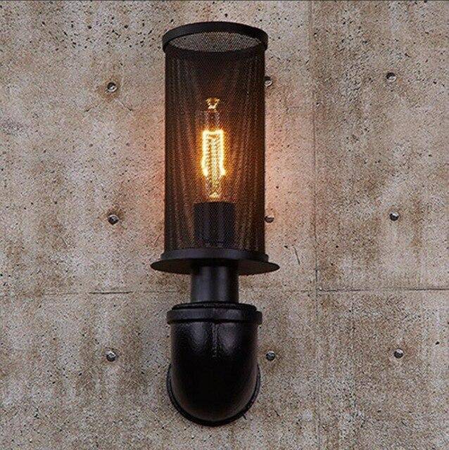 Applique murale LED métal industriel Beiaidi Vintage | Marco Lucetti Noir