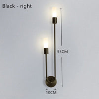 Applique murale LED minimalist Sally | Marco Lucetti Noir - Droite / Chaude