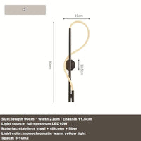 Applique Murale LED Minimaliste en Fibre Tissée Silicone Souple | Marco Lucetti D / Blanc chaud (2700-3500K)