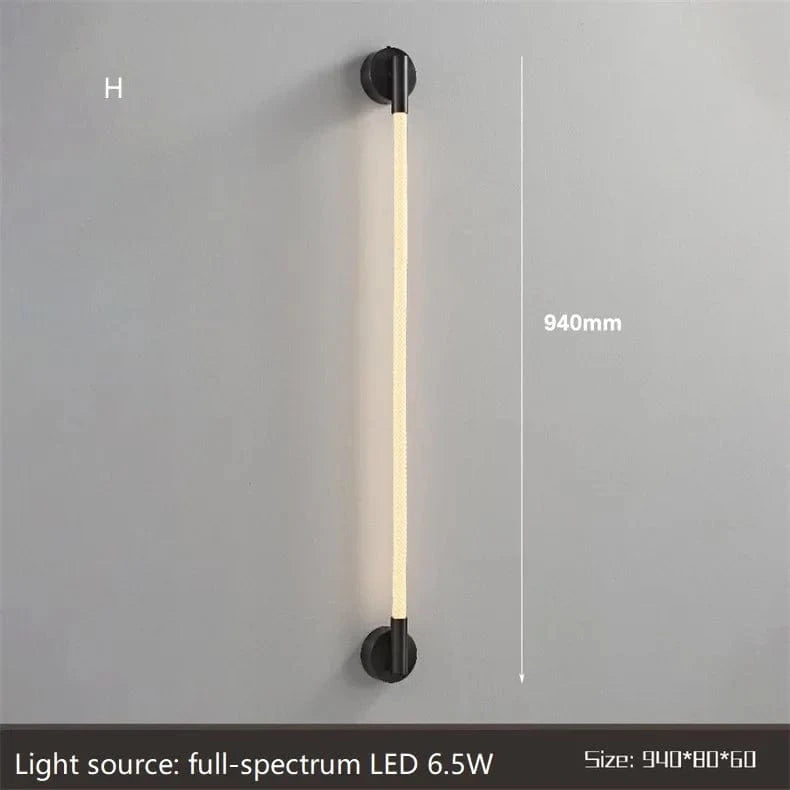 Applique Murale LED Minimaliste en Fibre Tissée Silicone Souple | Marco Lucetti H / Blanc chaud (2700-3500K)