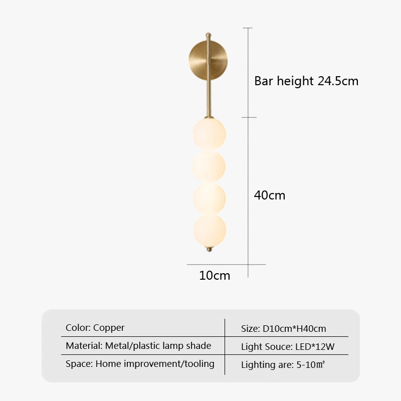 Applique murale LED minimaliste "La Gourde Lumineuse" | Marco Lucetti