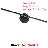 Applique Murale LED Minimaliste Rotative et Réglable à Volonté | Marco Lucetti WA320-Noir / Blanc chaud (3000K)