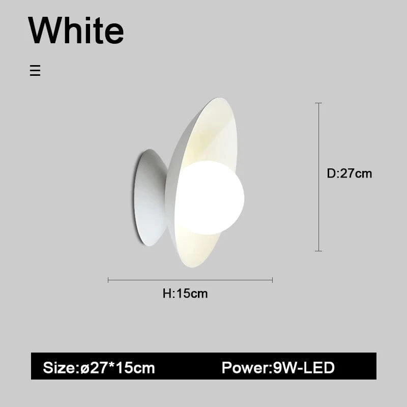 Applique murale LED minimalistique en métal | Marco Lucetti Blanc / Blanc chaud