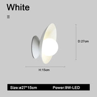 Applique murale LED minimalistique en métal | Marco Lucetti Blanc / Blanc chaud