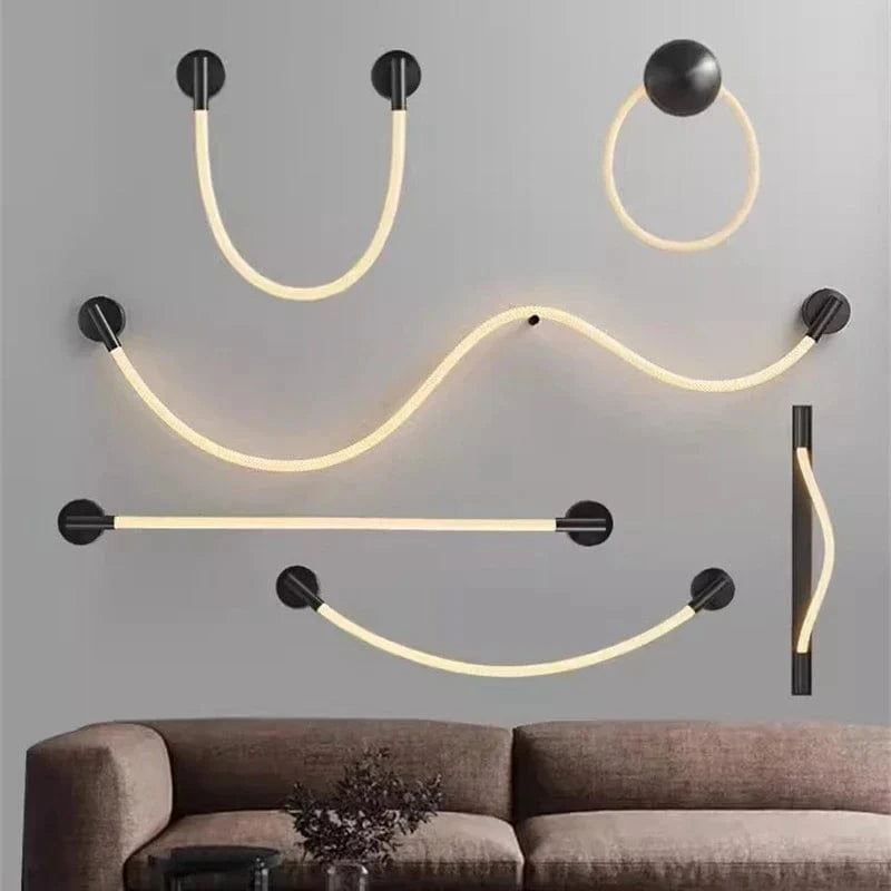 Applique murale LED Minimaluxe en Silicone et Fibre Tissée | Marco Lucetti