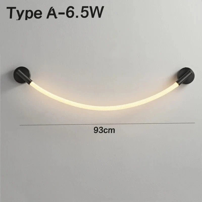 Applique murale LED Minimaluxe en Silicone et Fibre Tissée | Marco Lucetti UN / Blanc naturel 4000K