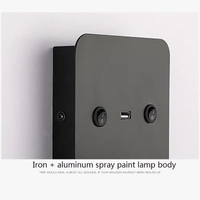 Applique Murale LED Modern avec Veilleuse et Chargeur USB Intégré - Marque LuminaLux | Marco Lucetti