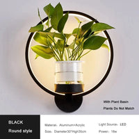 Applique Murale LED Modern Nordic Design | Marco Lucetti Rond noir / CHINE / Blanc chaud (2700-3500K) | 18W