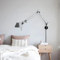 Applique murale LED moderne à bras long pliable et réglable - Parfait pour la lecture | Marco Lucetti