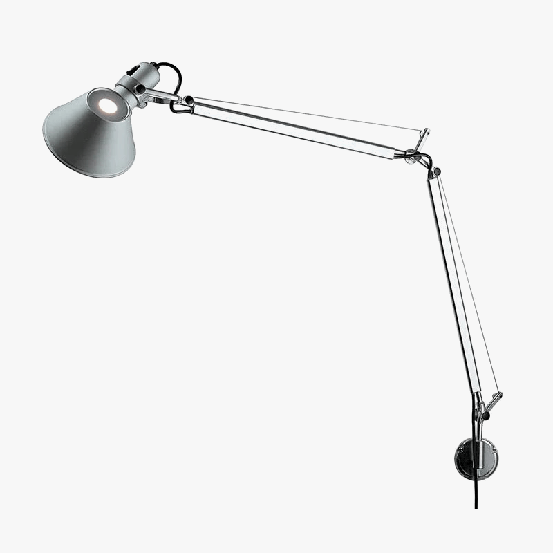 Applique murale LED moderne à bras long pliable et réglable - Parfait pour la lecture | Marco Lucetti