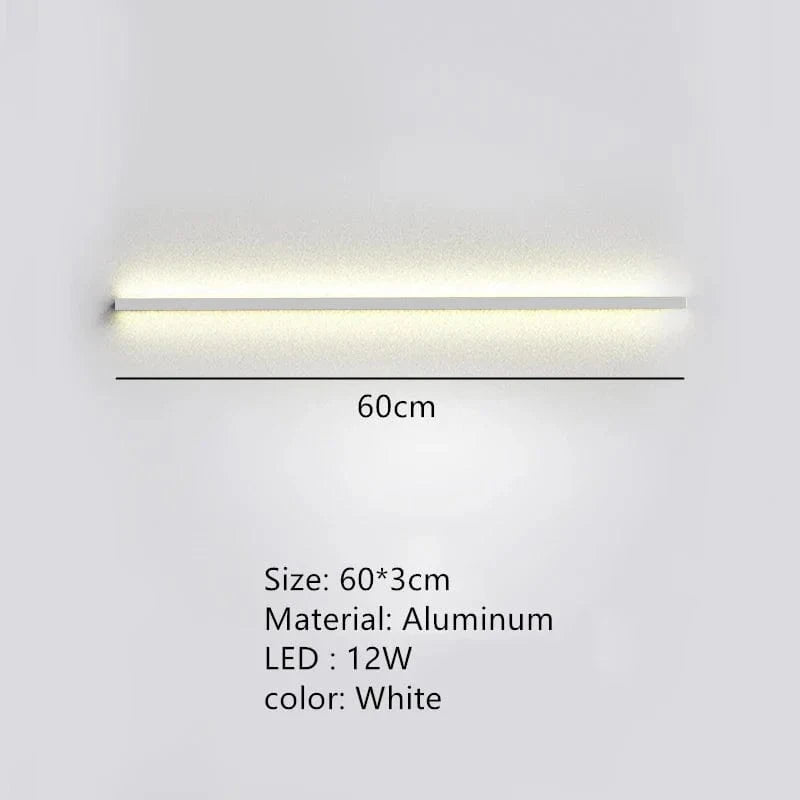 Applique Murale LED Moderne Avec Interrupteur à Intensité Variable - Éclairage Élégant | Marco Lucetti 60cm-Blanc / Lumière blanche