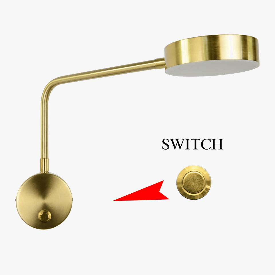 Applique murale LED moderne avec interrupteur rotatif - Collection Maison Élégance | Marco Lucetti