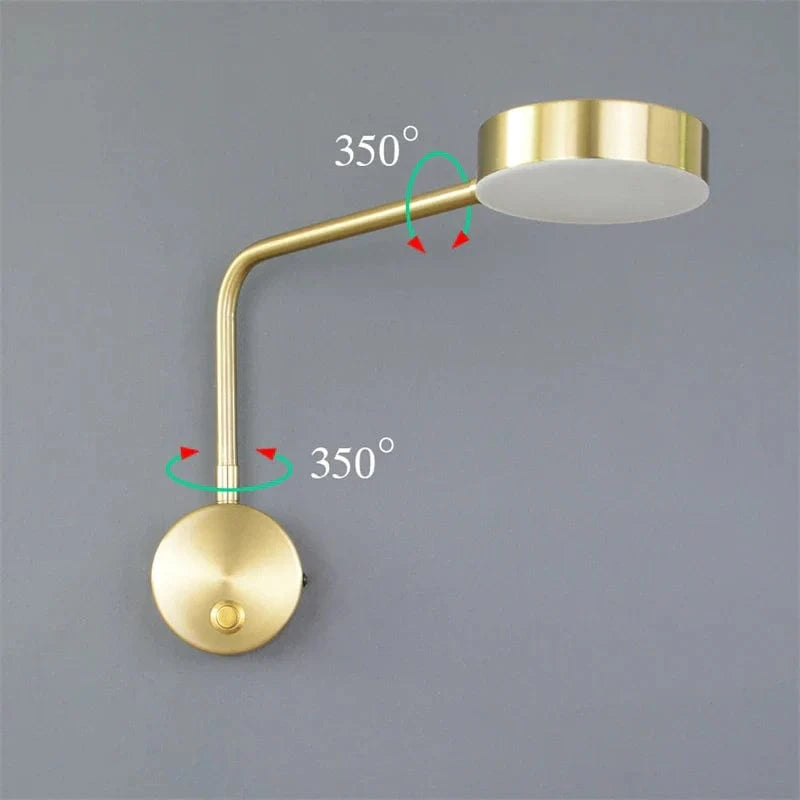 Applique murale LED moderne avec interrupteur rotatif - Collection Maison Élégance | Marco Lucetti