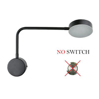 Applique murale LED moderne avec interrupteur rotatif - Collection Maison Élégance | Marco Lucetti B-noir-Pas d&#39;interrupteur / Blanc froid 6000K