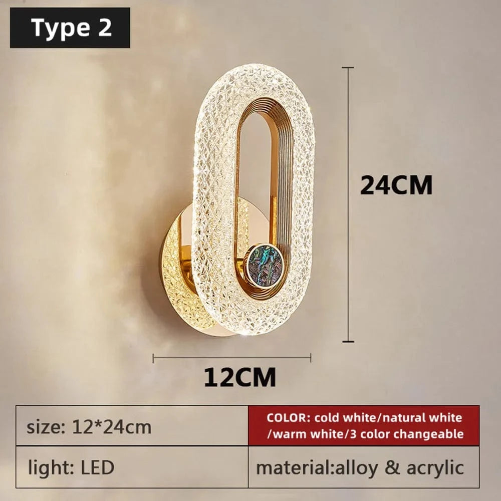 Applique murale LED moderne By Lumibright - Luminaire Décoratif d'Intérieur Créatif | Marco Lucetti Type 2 / Blanc naturel