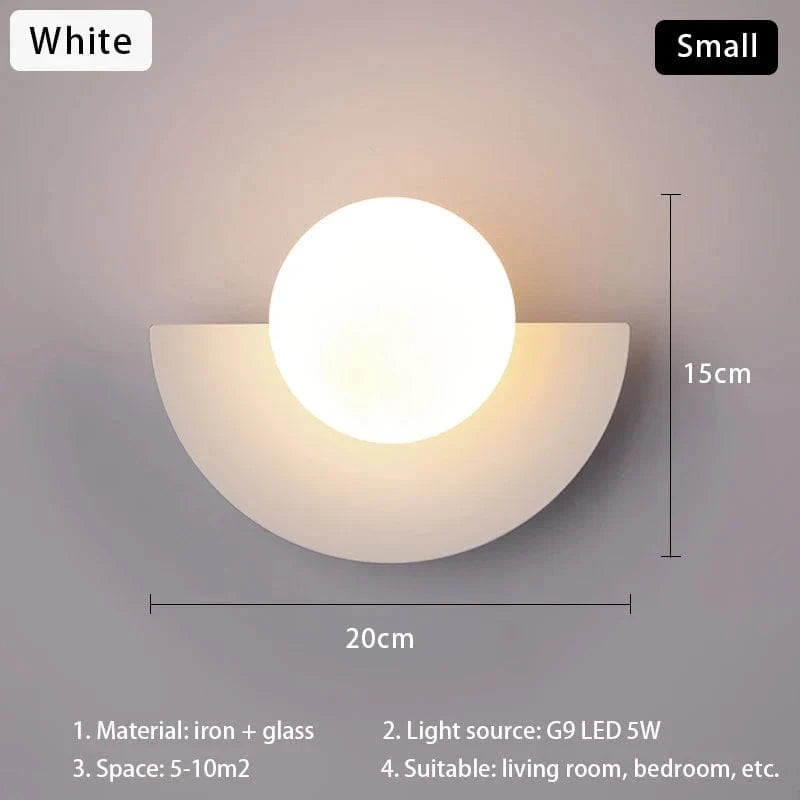 Applique Murale LED Moderne Colorée | Marco Lucetti 20 cm Blanc / Blanc chaud (2700-3500K)