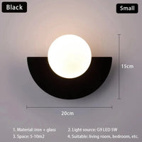 Applique Murale LED Moderne Colorée | Marco Lucetti 20 cm Noir / Blanc chaud (2700-3500K)