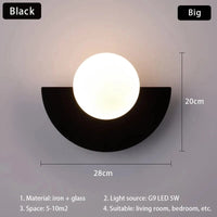 Applique Murale LED Moderne Colorée | Marco Lucetti 28 cm Noir / Blanc chaud (2700-3500K)