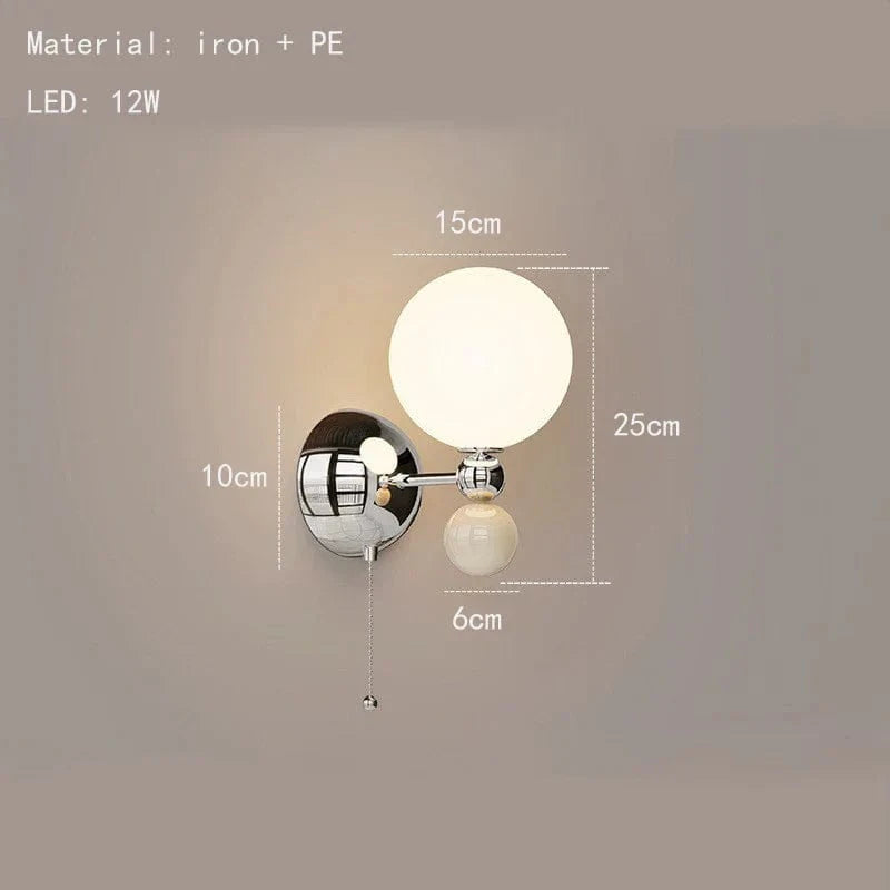 Applique Murale LED Moderne en Acrylique et Métal Chromé - Modifiable | Marco Lucetti C-1-Avec interrupteur