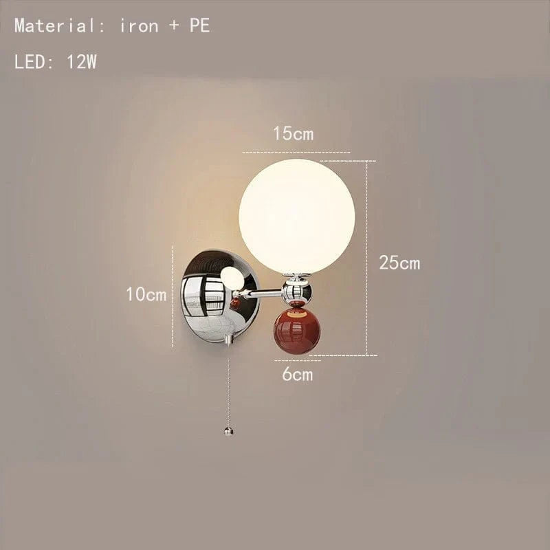 Applique Murale LED Moderne en Acrylique et Métal Chromé - Modifiable | Marco Lucetti C-2-Avec interrupteur