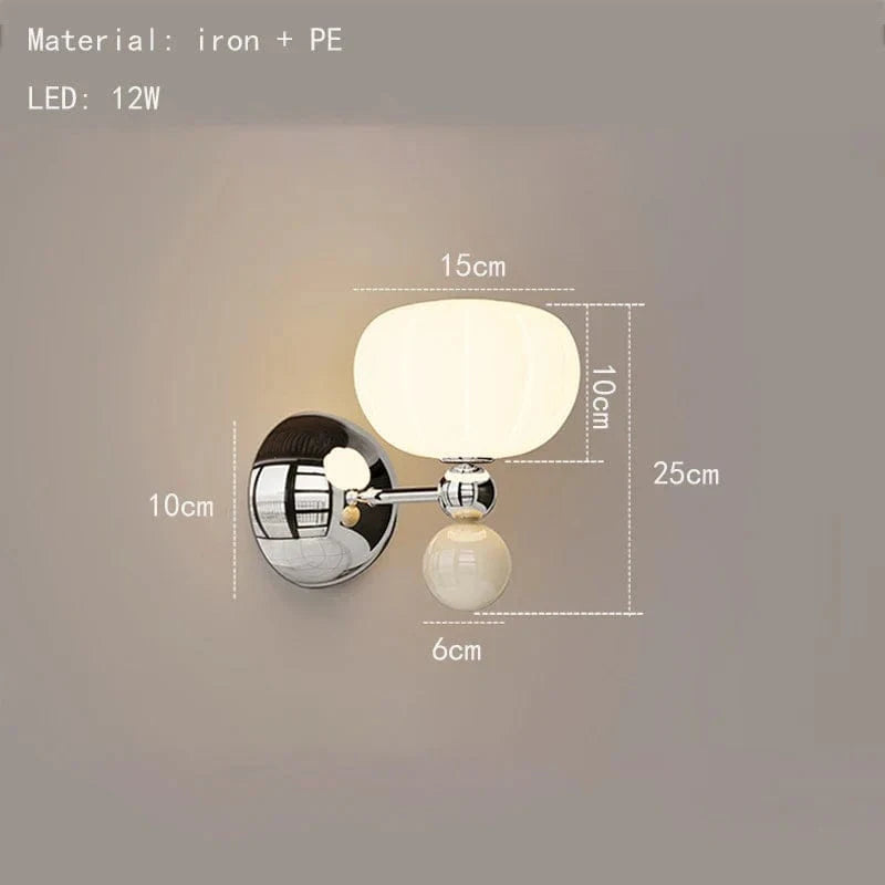 Applique Murale LED Moderne en Acrylique et Métal Chromé Revisité | Marco Lucetti A-1