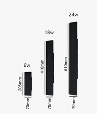 Applique murale LED moderne en aluminium 6W/18W/24W - Design Premium | Marco Lucetti