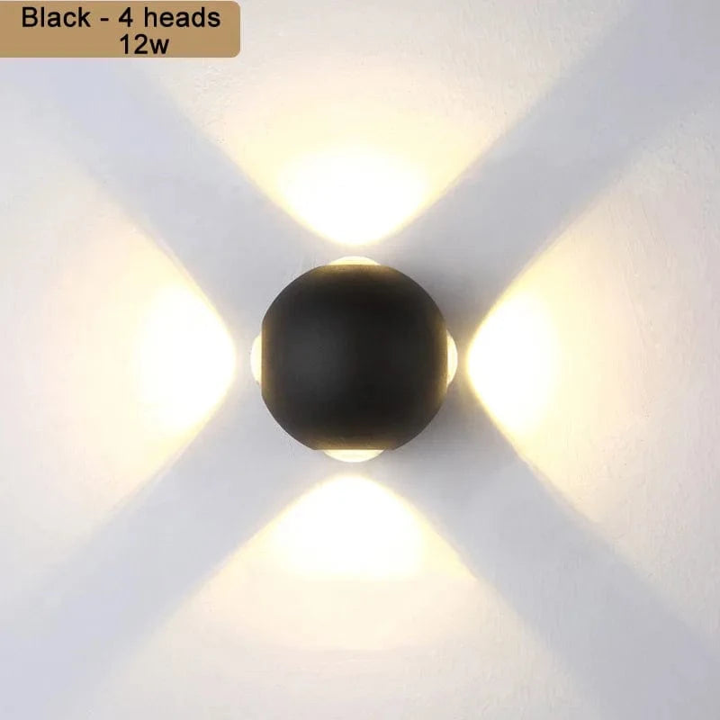 Applique murale LED moderne en aluminium pour un éclairage domiciliaire de qualité | Marco Lucetti Noir 12W / CHINE / Blanc froid