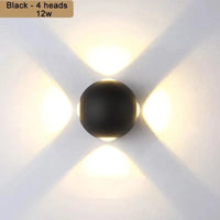 Applique murale LED moderne en aluminium pour un éclairage domiciliaire de qualité | Marco Lucetti Noir 12W / CHINE / Blanc froid