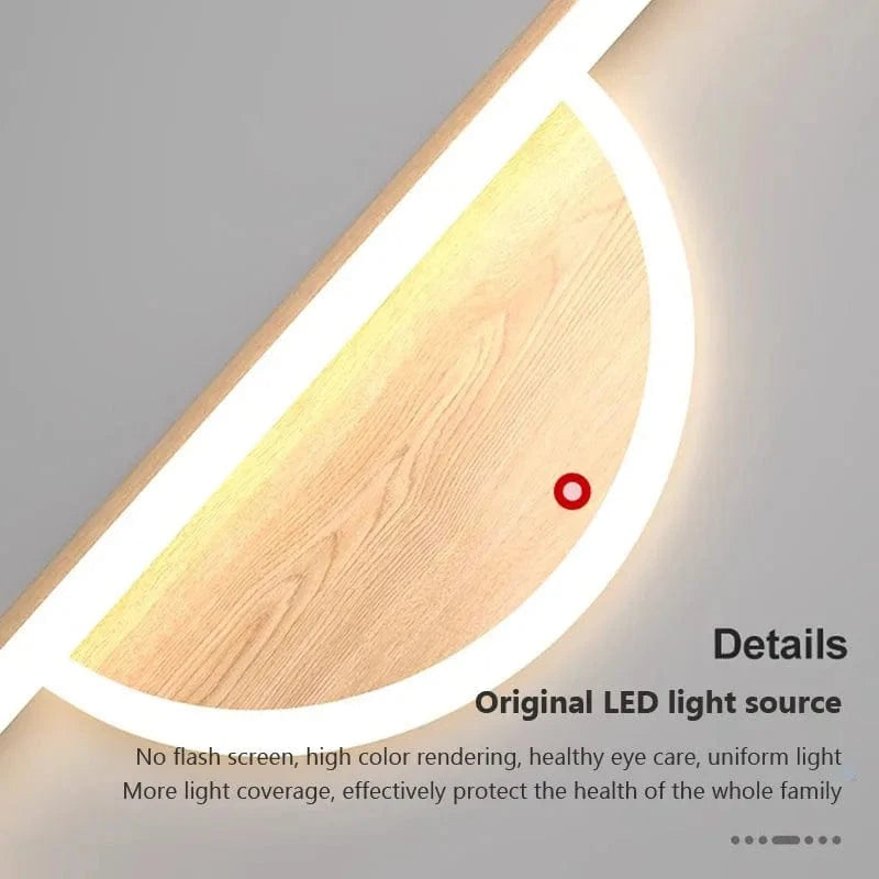 Applique murale LED moderne en Bois de Noyer Premium | Marco Lucetti