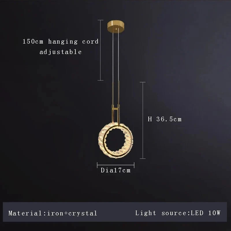 Applique Murale LED Moderne en Cristal de Luxe 2024 - Édition Exclusive | Marco Lucetti Suspension / Dimmable