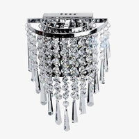 Applique murale LED élégante en cristal