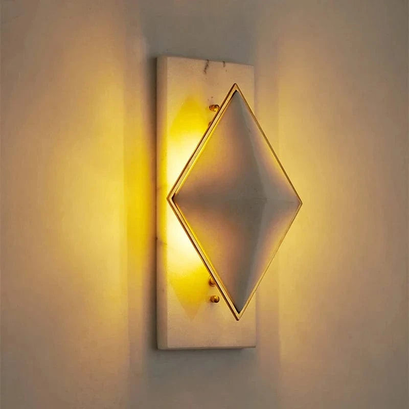 Applique murale LED moderne en marbre pour hôtel et café, style Internet. | Marco Lucetti