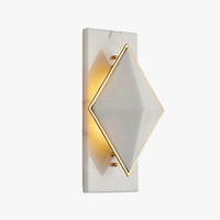 Applique murale LED moderne en marbre pour hôtel et café, style Internet.