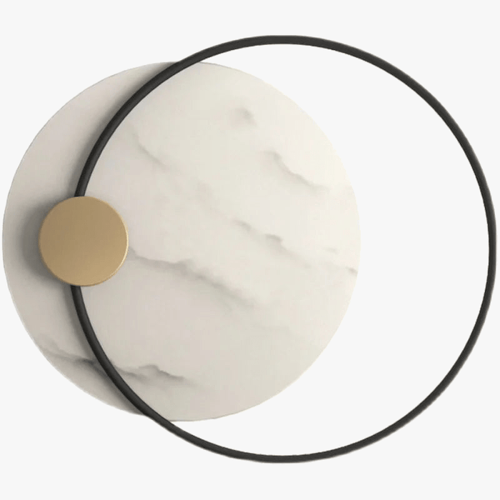 Applique murale LED moderne en métal noir et marbre premium | Marco Lucetti