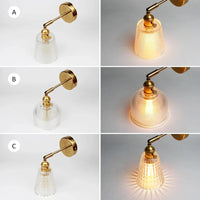 Applique Murale LED Moderne en Verre Cuivré avec Interrupteur pour Chambre | Marco Lucetti