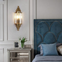 Applique murale LED moderne en verre et métal doré - Raizel | Marco Lucetti