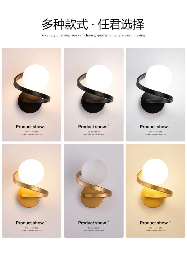 Applique murale LED moderne en verre pour un intérieur loft. | Marco Lucetti