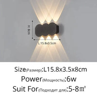 Applique murale LED Moderne Essentielle | Marco Lucetti Type B 6 têtes 6W