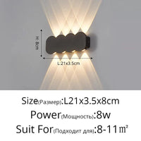 Applique murale LED Moderne Essentielle | Marco Lucetti Type B 8 têtes 8W