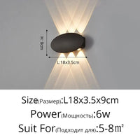 Applique murale LED Moderne Essentielle | Marco Lucetti Type C 4 têtes 4W 1