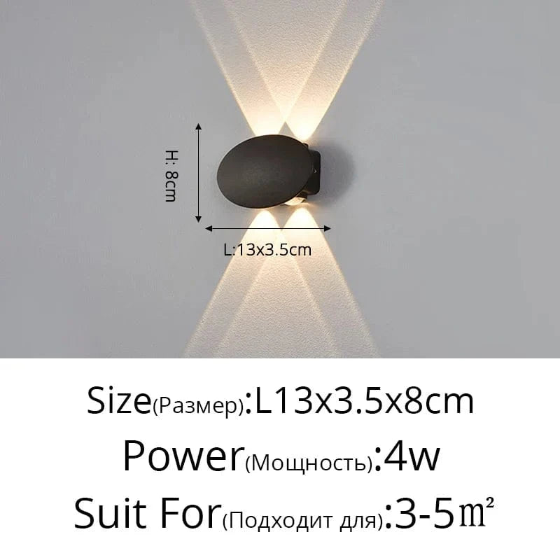 Applique murale LED Moderne Essentielle | Marco Lucetti Type C 4 têtes 4W