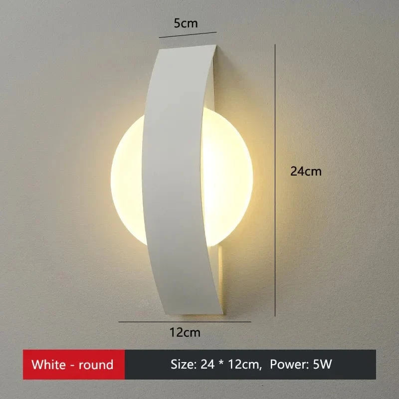 Applique murale LED moderne et décorative - Rond ou Carré | Marco Lucetti Rond Blanc / CHINE / Blanc froid | 6w