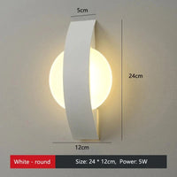 Applique murale LED moderne et décorative - Rond ou Carré | Marco Lucetti Rond Blanc / CHINE / Blanc froid | 6w