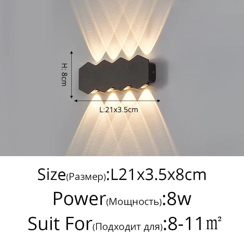 Applique murale LED Moderne et Imperméable pour Extérieur Minimaliste | Marco Lucetti