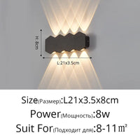 Applique murale LED Moderne et Imperméable pour Extérieur Minimaliste | Marco Lucetti