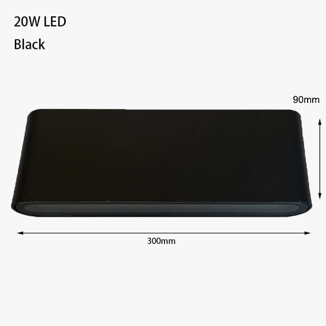 Applique Murale LED Moderne Étanche pour Intérieur et Extérieur - Luminaire Décoratif en Aluminium | Marco Lucetti