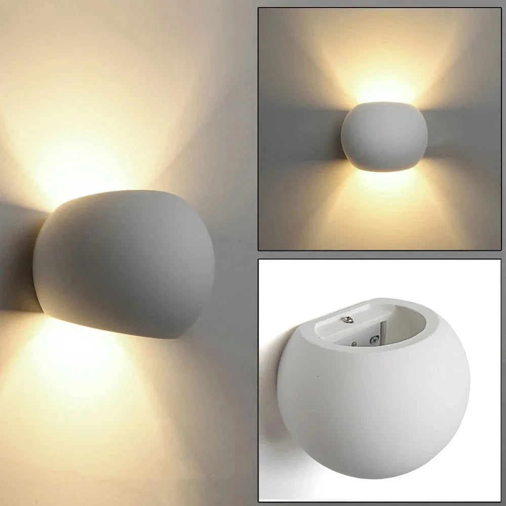 Applique murale LED moderne G9 5W en gypse pour chambre et salon | Marco Lucetti