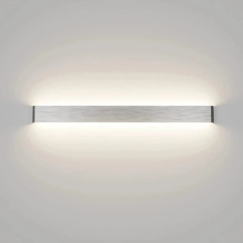Applique Murale LED Moderne Intérieur "LightFlow" - Éclairage Décoratif Haut Vers Bas | Marco Lucetti Noir / 91cm 30W / Blanc chaud (2700-3500K)