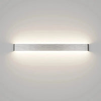 Applique Murale LED Moderne Intérieur "LightFlow" - Éclairage Décoratif Haut Vers Bas | Marco Lucetti Noir / 91cm 30W / Blanc chaud (2700-3500K)