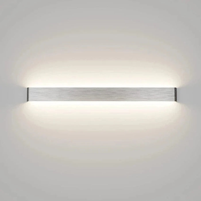 Applique Murale LED Moderne Intérieur "LightFlow" - Éclairage Décoratif Haut Vers Bas | Marco Lucetti Noir / 91cm 30W / Blanc chaud (2700-3500K)